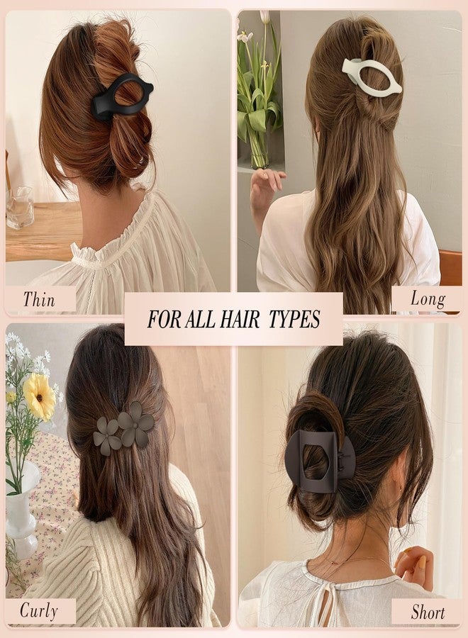 Obeoby 10 Pcs Flat Hair Clips for Women, 3 Styles French Flat Claw Clips for Thin Thick Hair, Medium Duckbill No Slip Hair Accessories Barrettes Girls - Image 5